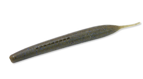 Amostra yam stick 5.8 green pumpkin blue flake 023