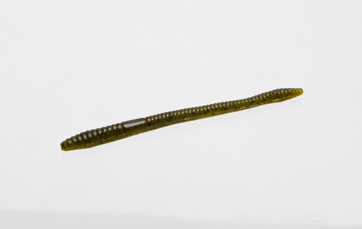 Zoom Finesse Worm 004-025 Green Pumpkin