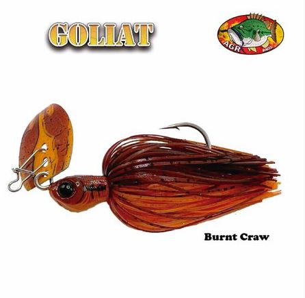 AGR Baits Chatterbait Goliat - Burnt Craw