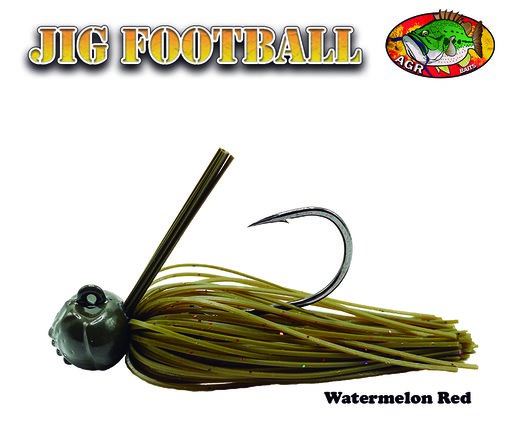 AGR Baits Football Jig - Watermelon Red