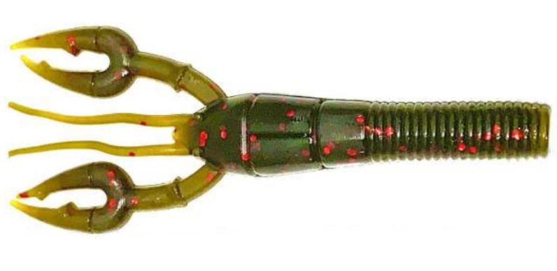 Gary Yamamoto Fat Baby Craw Floater - 318 Green Pumpkin Red