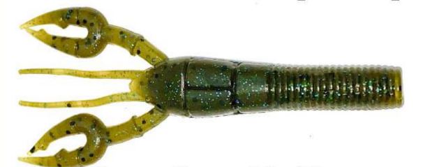 Gary Yamamoto Fat Baby Craw Floater - 363 Green Pumpkin Blue