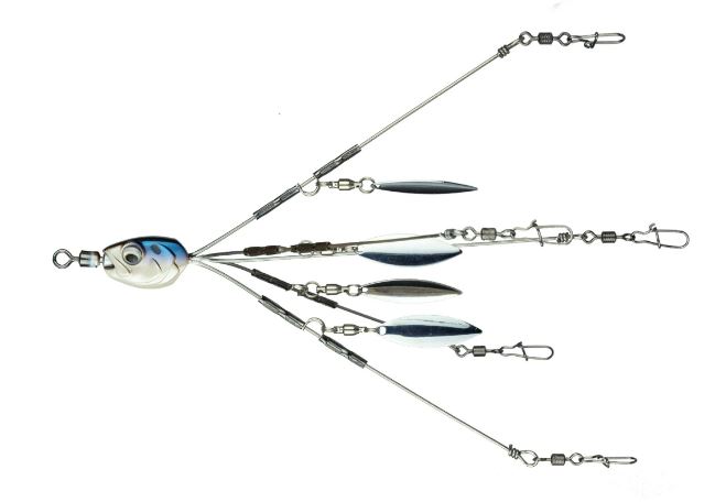 6th Sense Divine 5 Wire 4 Blade Umbrella Rig - 4K Shad