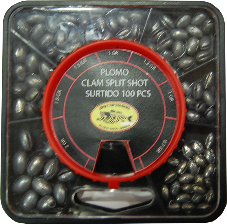 BBS caixa clam slip shot 100pcs