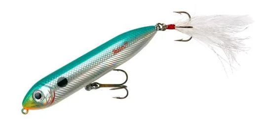 Heddon Feather Dressed Super Spook Jr. - Lake Fork Shad