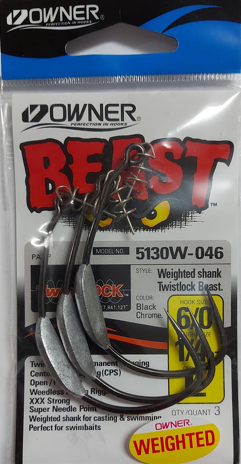 Anzol 5130W TwistLock Beast - Grilo Pesca - Loja de Pesca e Competição