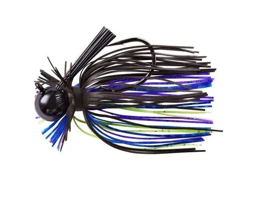 War Eagle Heavy Finesse Jig - 147 Black Blue Purple Chartreuse