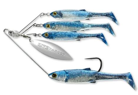 Livetarget Baitball Spinner Rig - 854 Blue/Silver