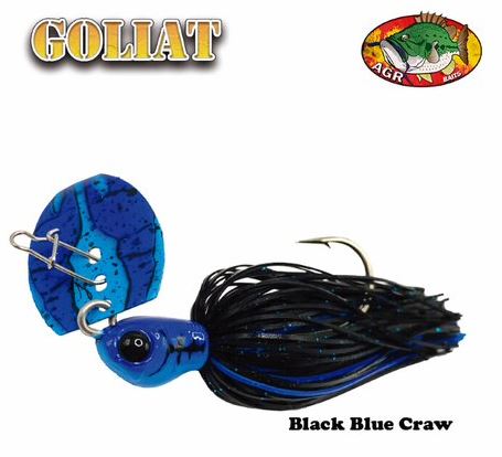 AGR Baits Chatterbait Goliat - Black Blue Craw
