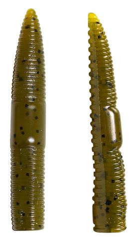 Lunkerhunt Finess Worm - Green Pumpkin