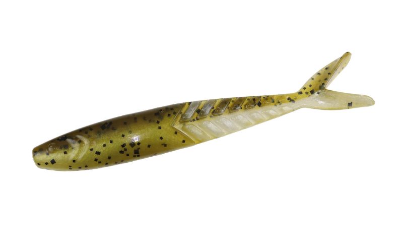 Zoom Shimmer Shad - 235 Green Pumpkin Pearl