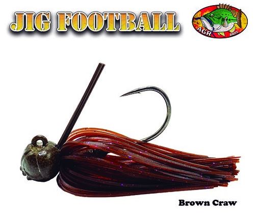 AGR Baits Football Jig - Brown Craw