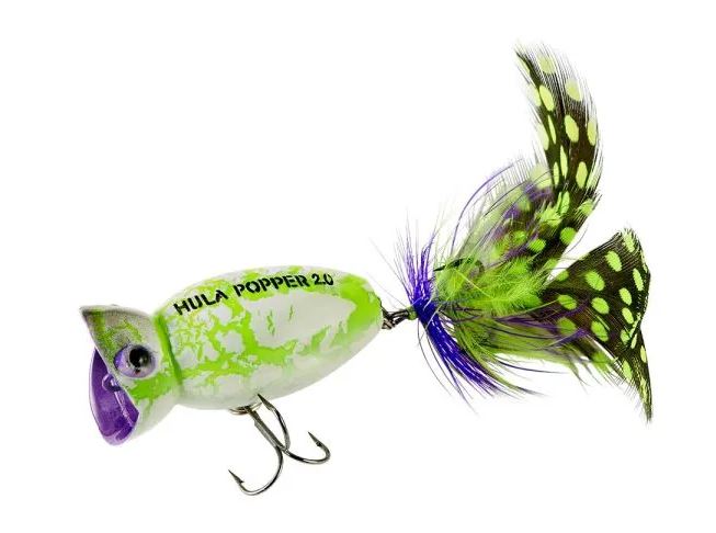 Arbogast Hula Popper 2.0 - 536 White Zombie