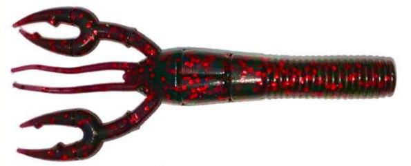 Gary Yamamoto Fat Baby Craw Floater - 167 Motoroil Red Flake