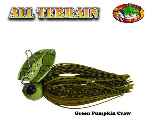 AGR Baits Chatterbait All Terrain - Green Pumpkin Craw - Grilo