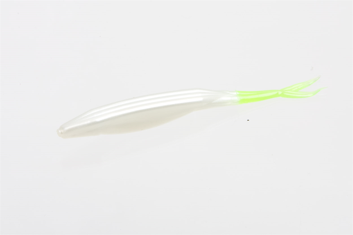 Zoom Super Fluke 023-191 Pearl Chartreuse Tail