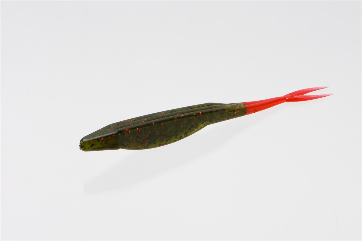 Zoom Super Fluke 023-188 Avocado Red Tail