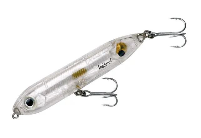 Heddon Super Spook Jr. - Clear - Grilo Pesca - Loja de Pesca e Competição