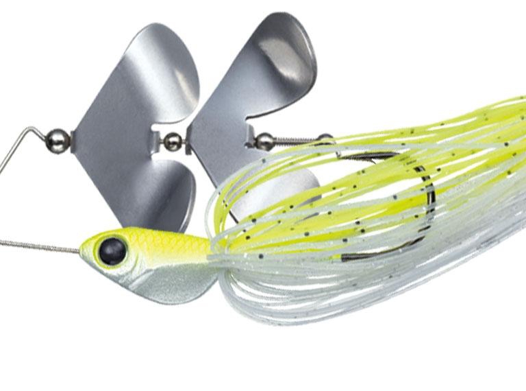 Evergreen Buzzbait Bubble Tornado - 02 White Chart (F/R: Silver)