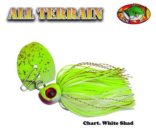 AGR Baits Chatterbait All Terrain - Chartreuse White Shad