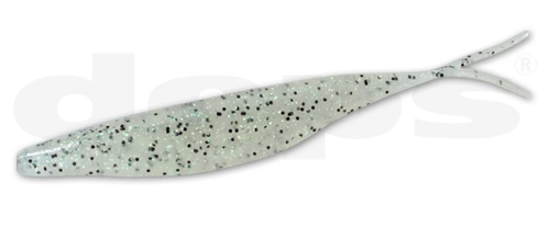 Deps Sakamata Shad - 125 Clear Pepper & Neon Flakes